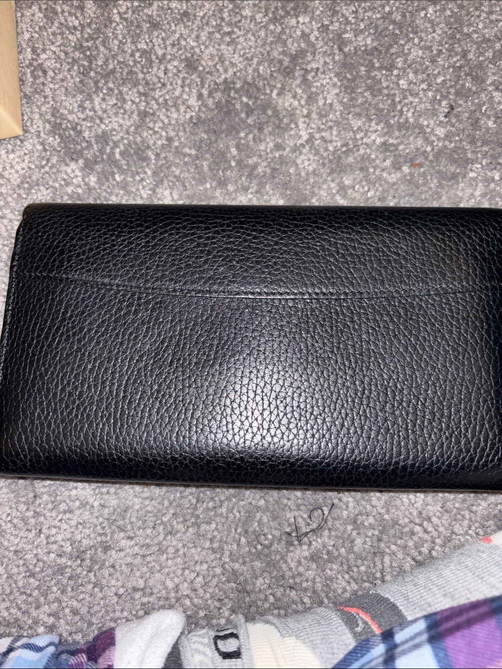 Louis Vuitton Black Leather Continental Wallet with Gold Accents - Picture 9 of 9
